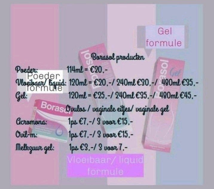 Borasol Intieme Douche Producten - Diverse Soorten, Ophalen of Verzenden, Nieuw