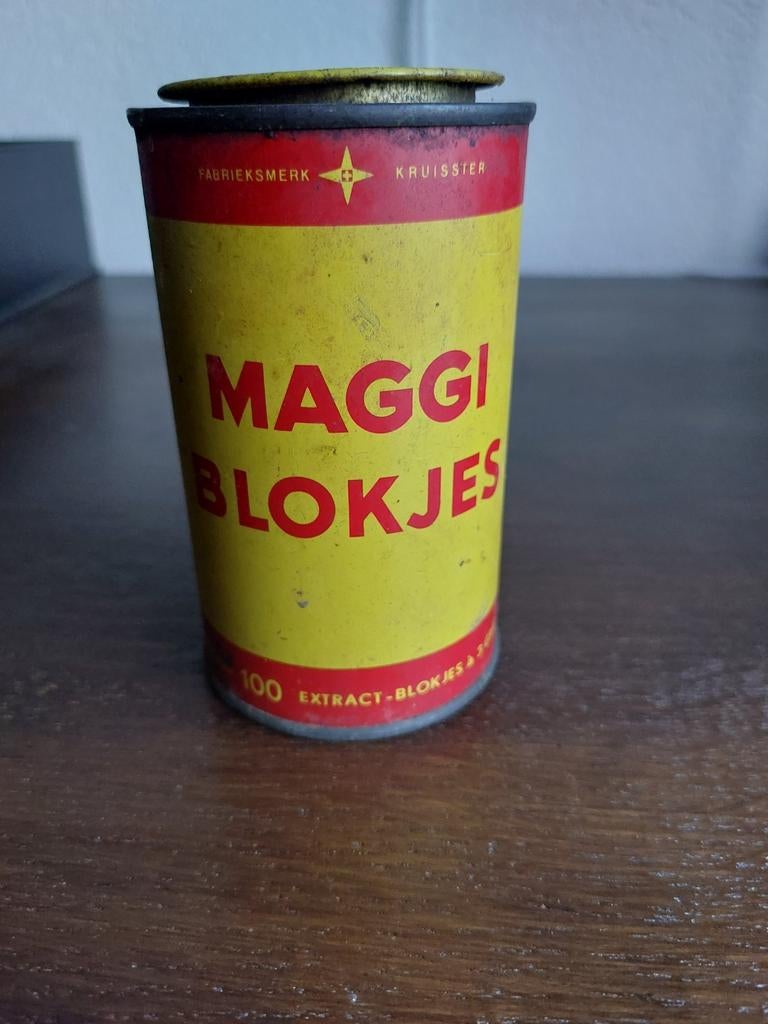 Vintage Maggi Blokjes blik - Zeldzaam verzamelobject, Ophalen