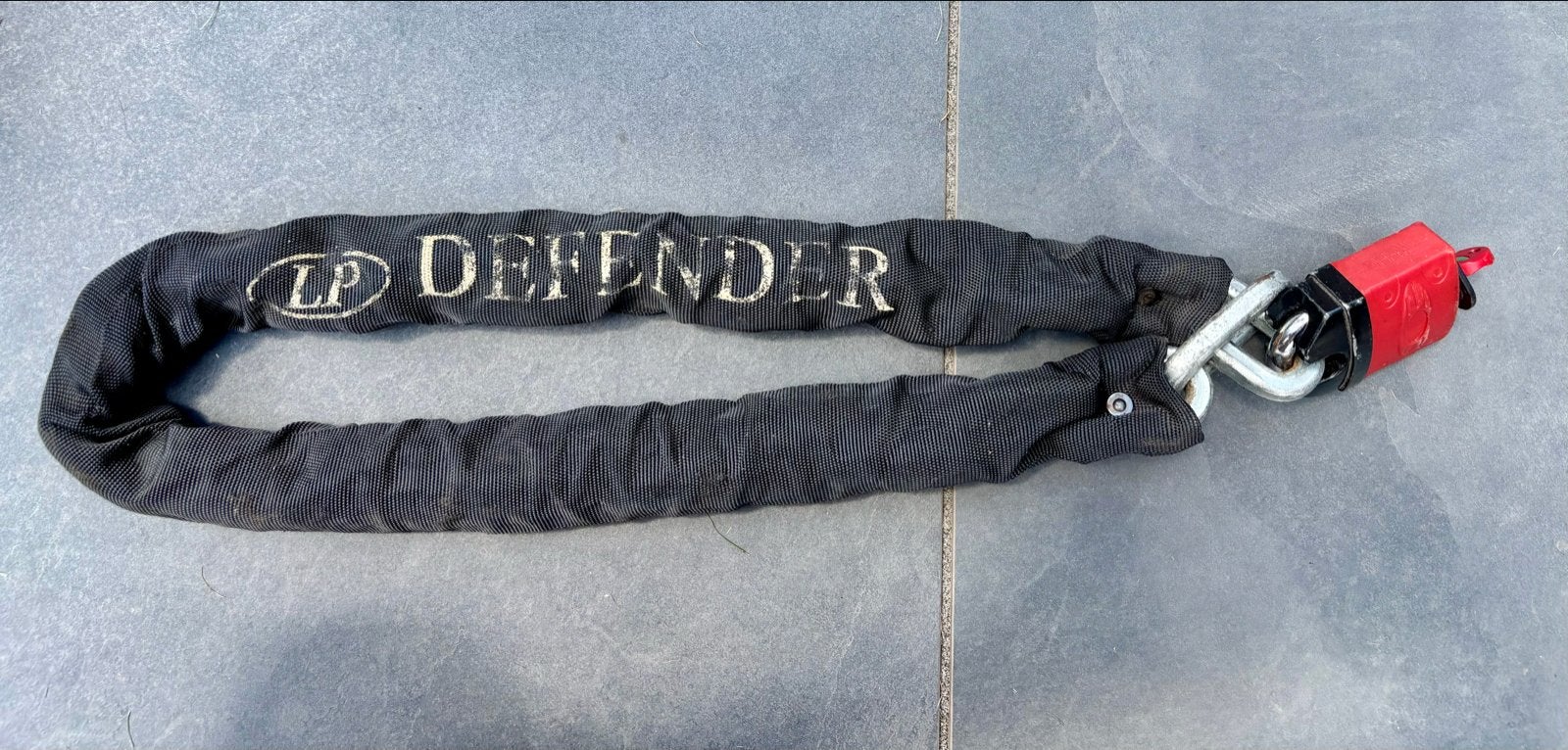 LP Defender Kettingslot, Motoren, Accessoires | Sloten, Gebruikt, Ophalen of Verzenden