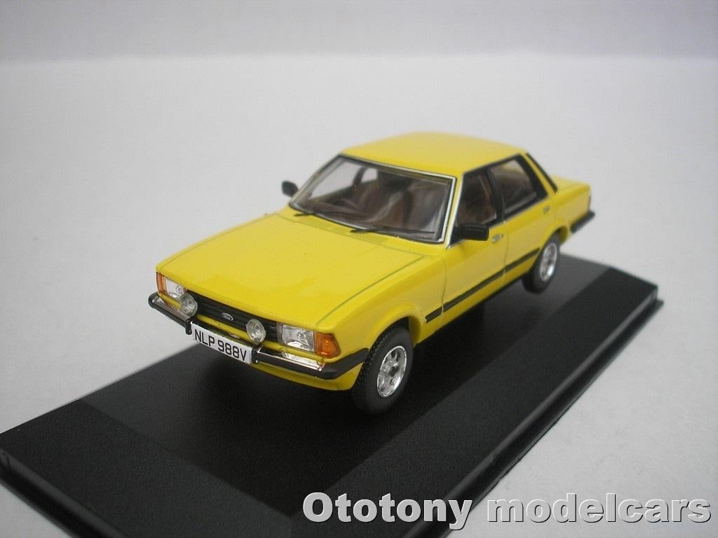 Ford Cortina MK5 2.0 GLS 1980 Geel 1/43 Vanguards, Ophalen of Verzenden, Nieuw, Auto, Vanguards