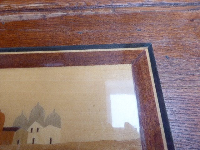 Mooi intarsia schilderij, Ophalen of Verzenden