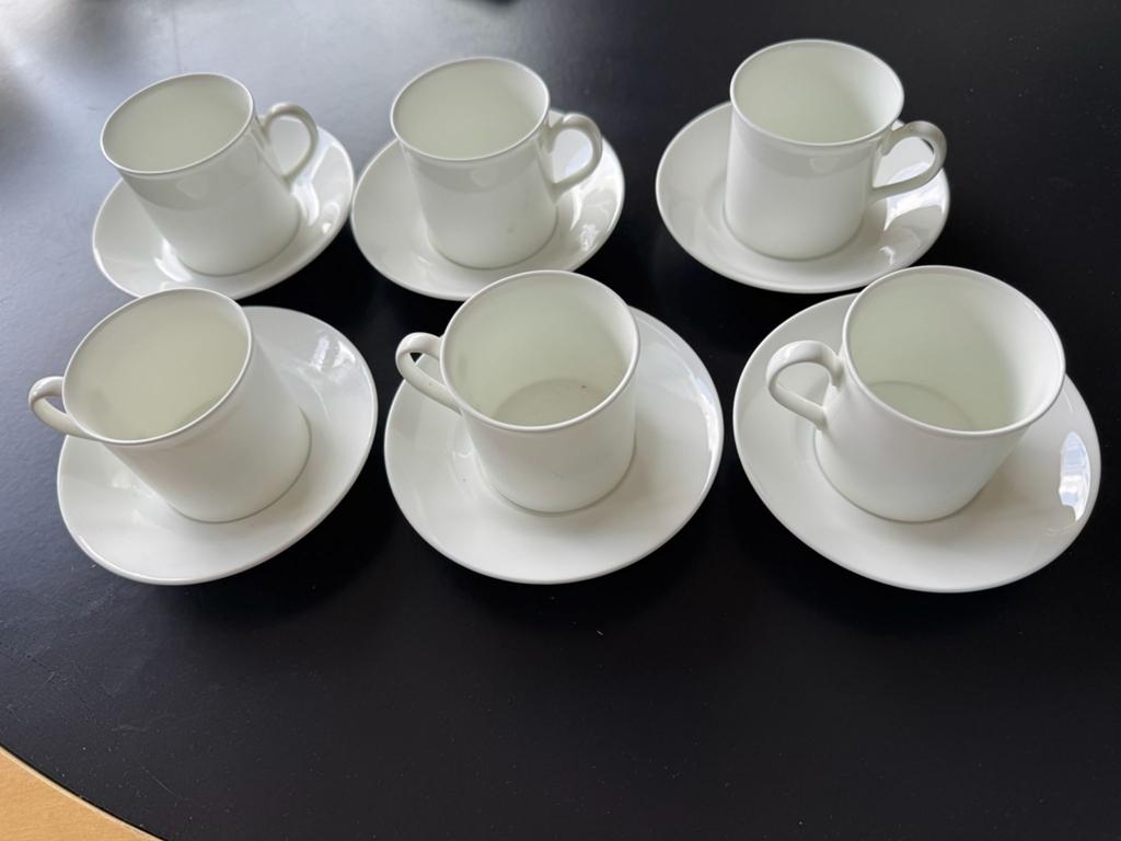 6 gave Espresso kopjes. Arzberg, bone China, Ophalen of Verzenden