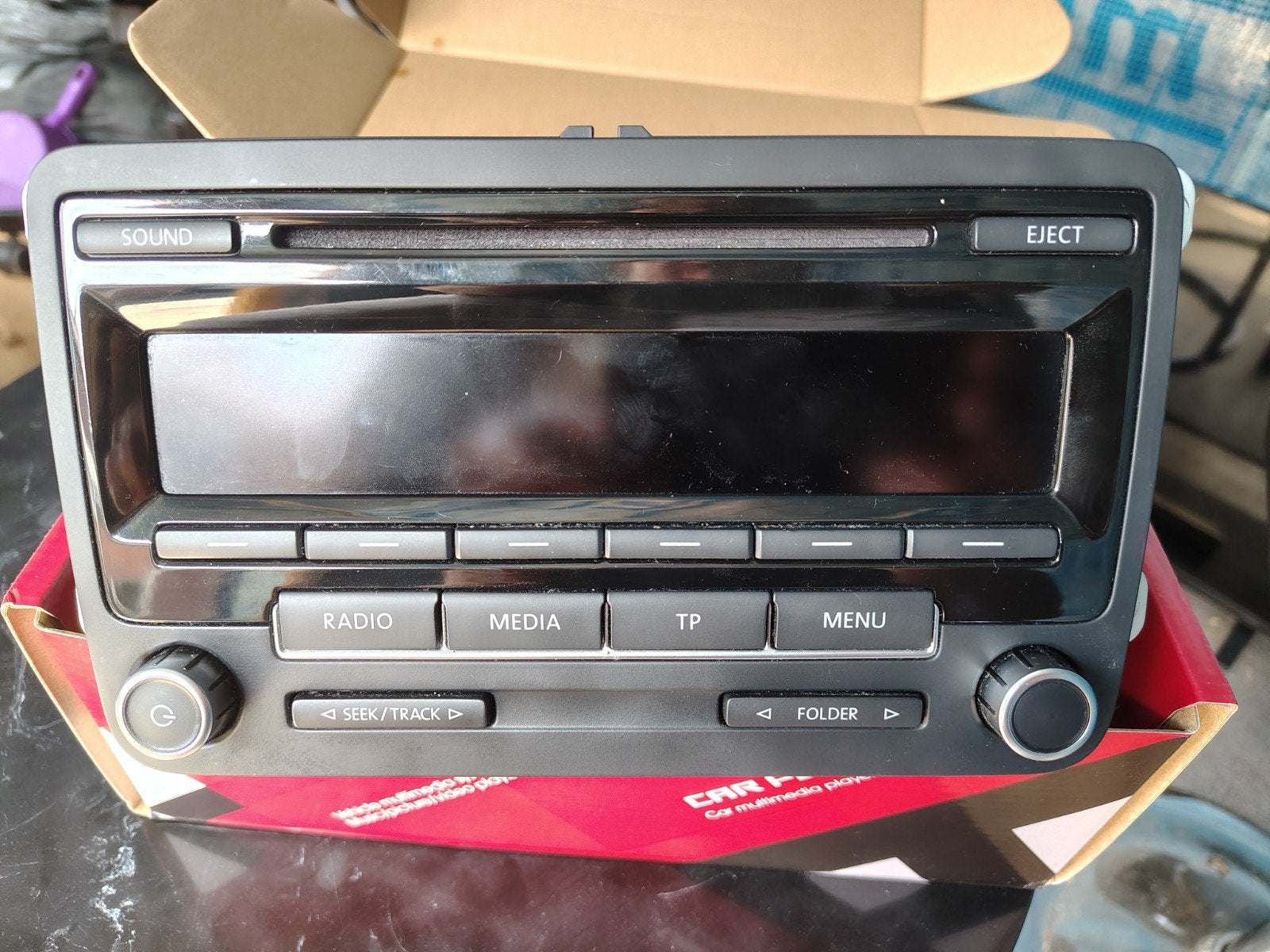 Originele Volkswagen Bosch Autoradio RCD 210,1K0035 186 AN., Ophalen of Verzenden, Zo goed als nieuw