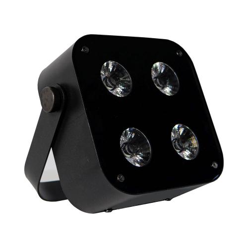 DJLicht 4x12W zwarte par met accu wifi set van 8 met Case, Geluidgestuurd, ., Nieuw, Ophalen of Verzenden
