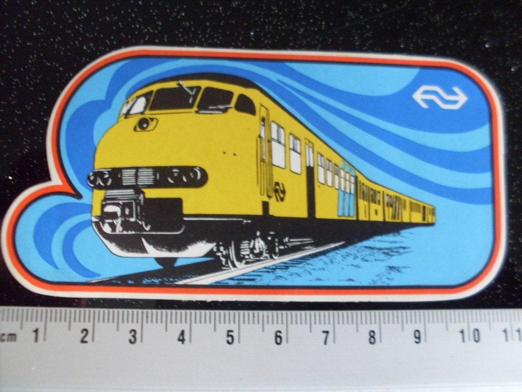 sticker nederlandse spoorwegen logo NS trein, Verzenden, Zo goed als nieuw, Bedrijf of Vereniging