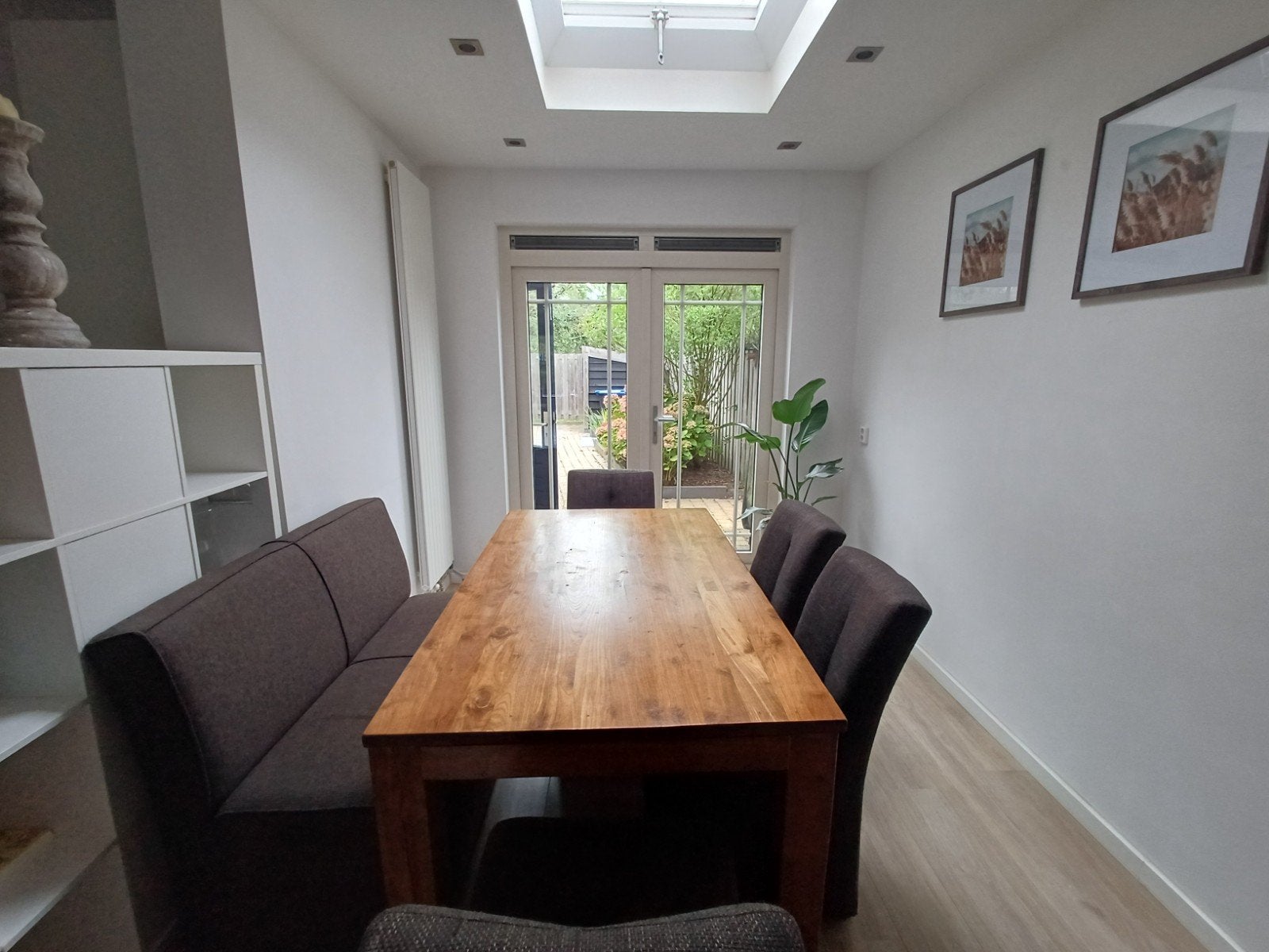 Teak houten eettafel, Ophalen, Gebruikt, Teakhout, 50 tot 100 cm