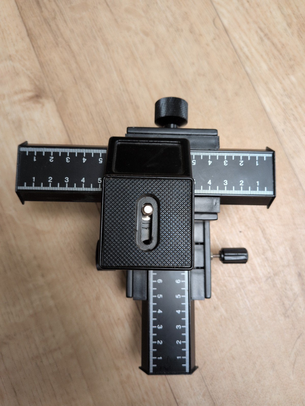 Macro Focus Rail Slider voor Close-up Fotografie, Ophalen of Verzenden, Zo goed als nieuw, Overige typen, Snelkoppelingsplaat