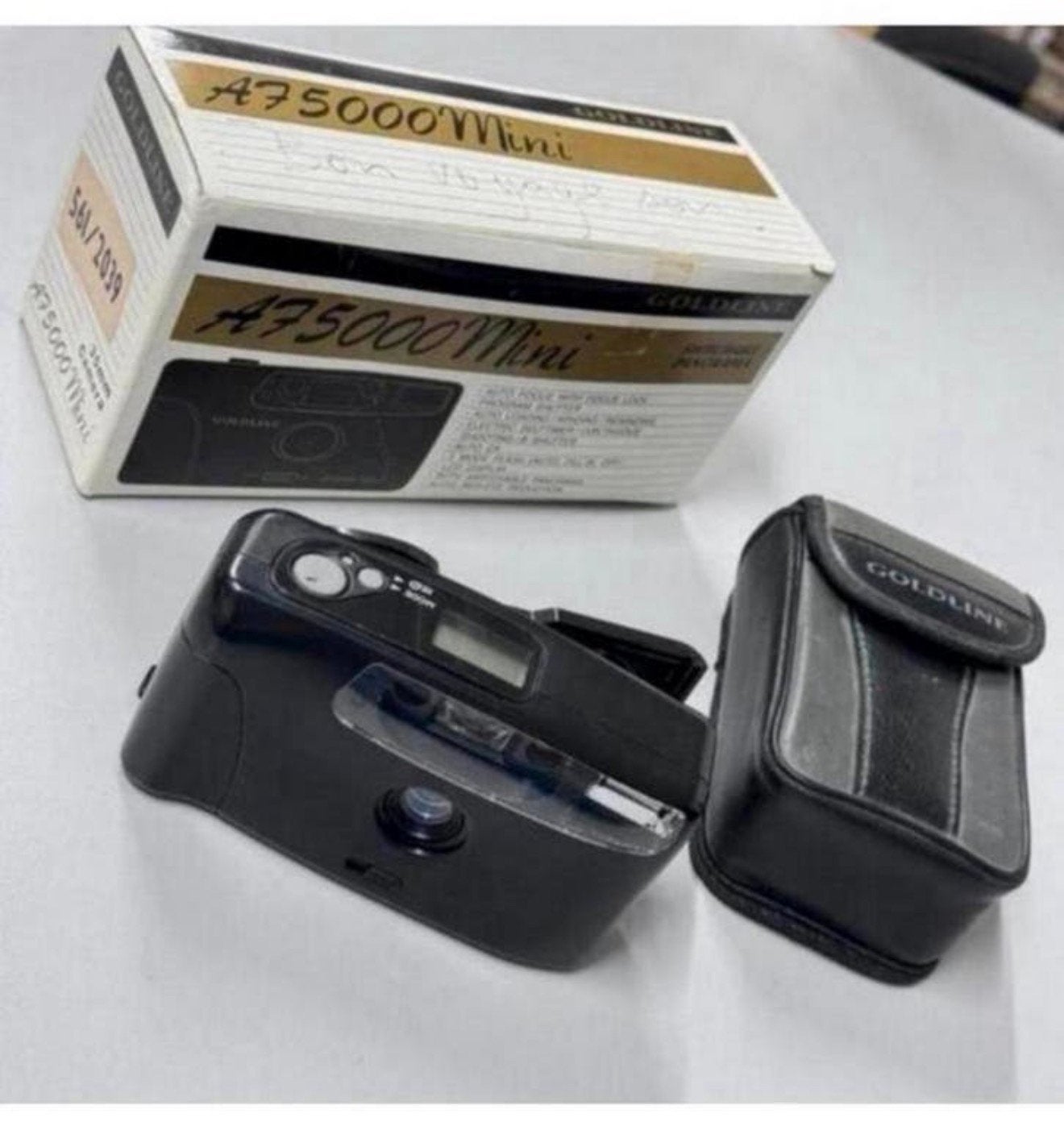 Goldline A75000 Mini 35mm Autofocus camera film + doos hoes, Compact, Ophalen of Verzenden, Zo goed als nieuw, H