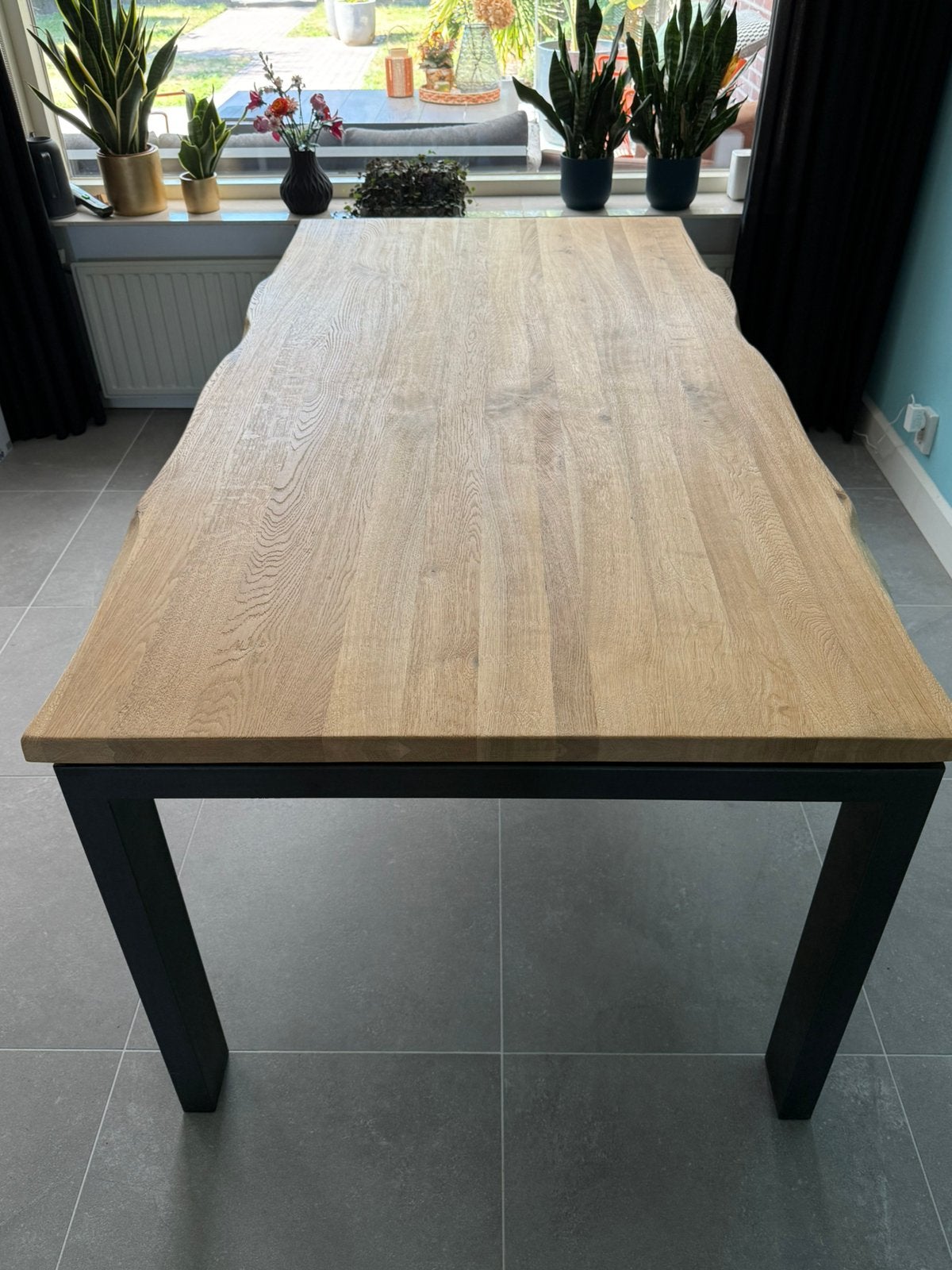 Henders & Hazel eettafel, Huis en Inrichting, Ophalen, Eikenhout, 50 tot 100 cm, Zo goed als nieuw