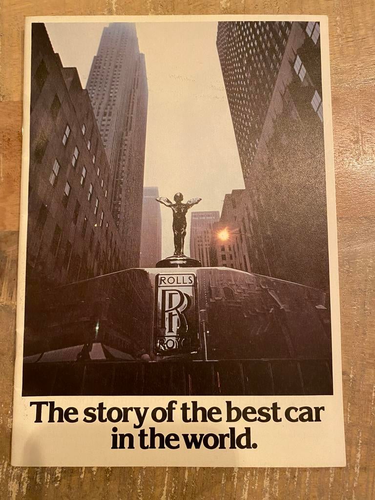 Fraaie brochure Rolls-Royce en Bentley 1980, Ophalen of Verzenden, Zo goed als nieuw, Overige merken