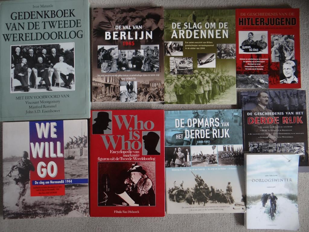 Diverse Tweede oorlogsboeken., Boeken, Ophalen of Verzenden, Tweede Wereldoorlog, Gelezen, Overige onderwerpen