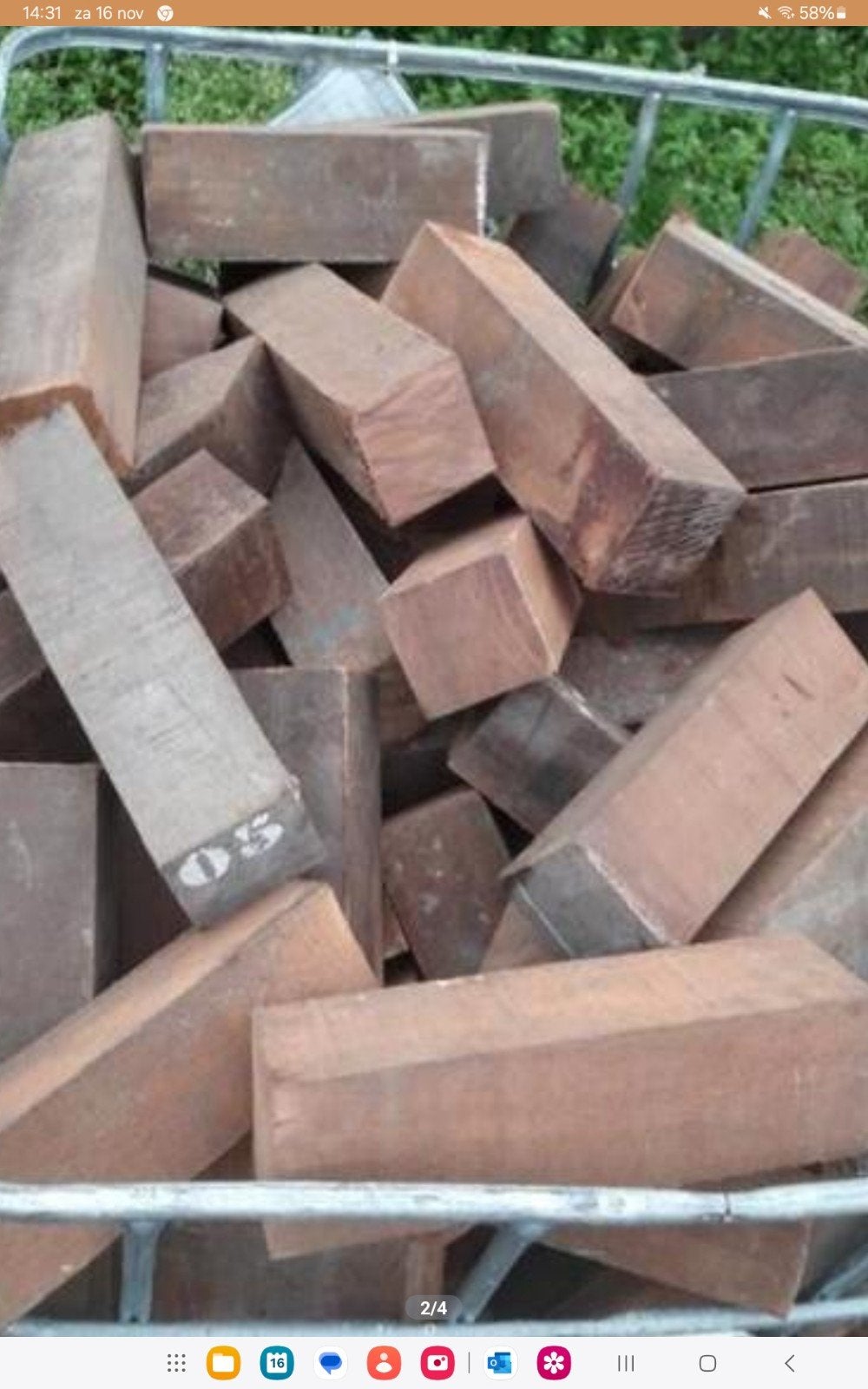 azobe haardhout hardhout * gratis bezorgd, Tuin en Terras, 3 tot 6 m³, Ophalen, Overige houtsoorten, Blokken