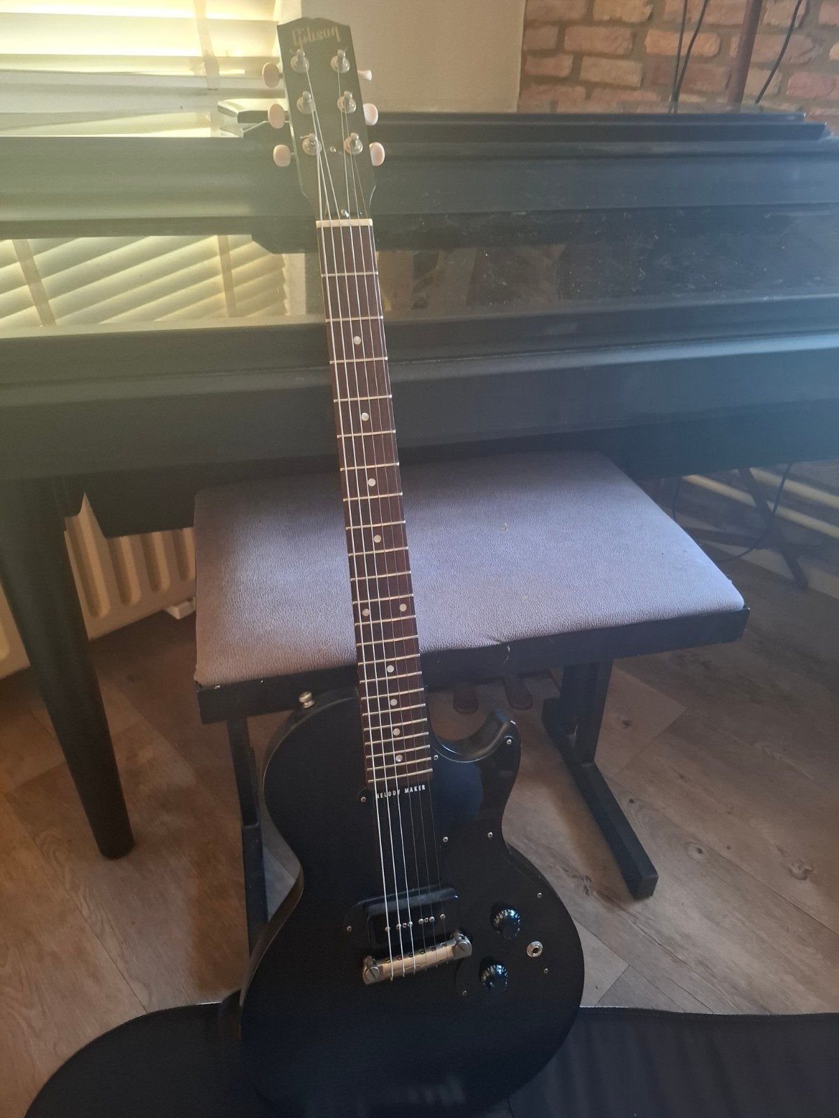 Gibson Melody Maker - Zwart, Solid Body Gitaar, Muziek en Instrumenten, Ophalen of Verzenden, Gebruikt, Solid body, Gibson