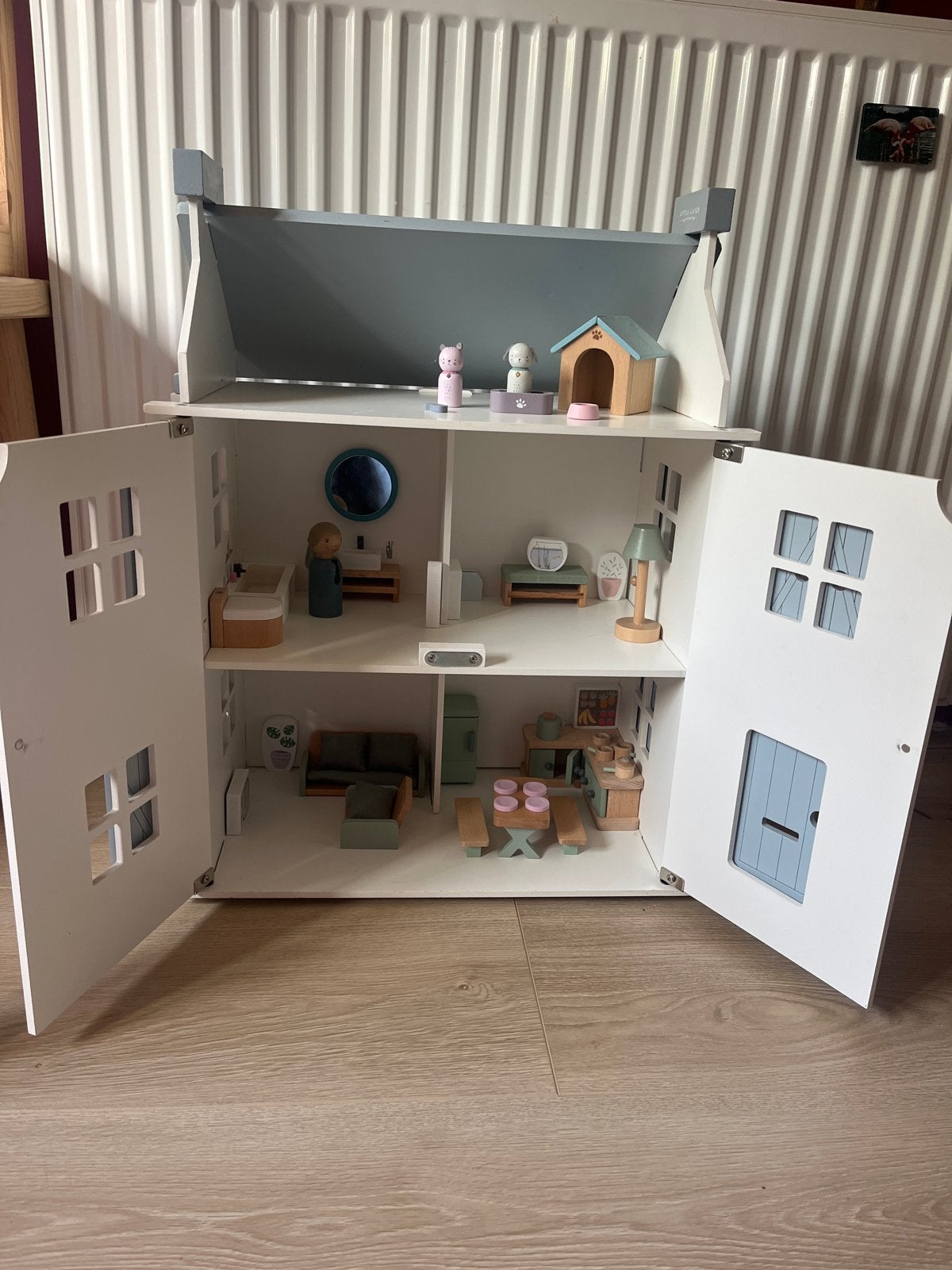 Little Dutch Houten Poppenhuis met Extra Accessoires, Ophalen, Zo goed als nieuw, Poppenhuis