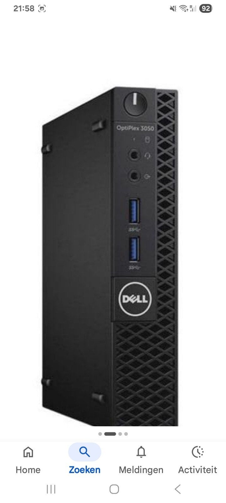 Dell Optiplex minidesktop 3050 i5, Computers en Software, Ophalen, Zo goed als nieuw, SSD