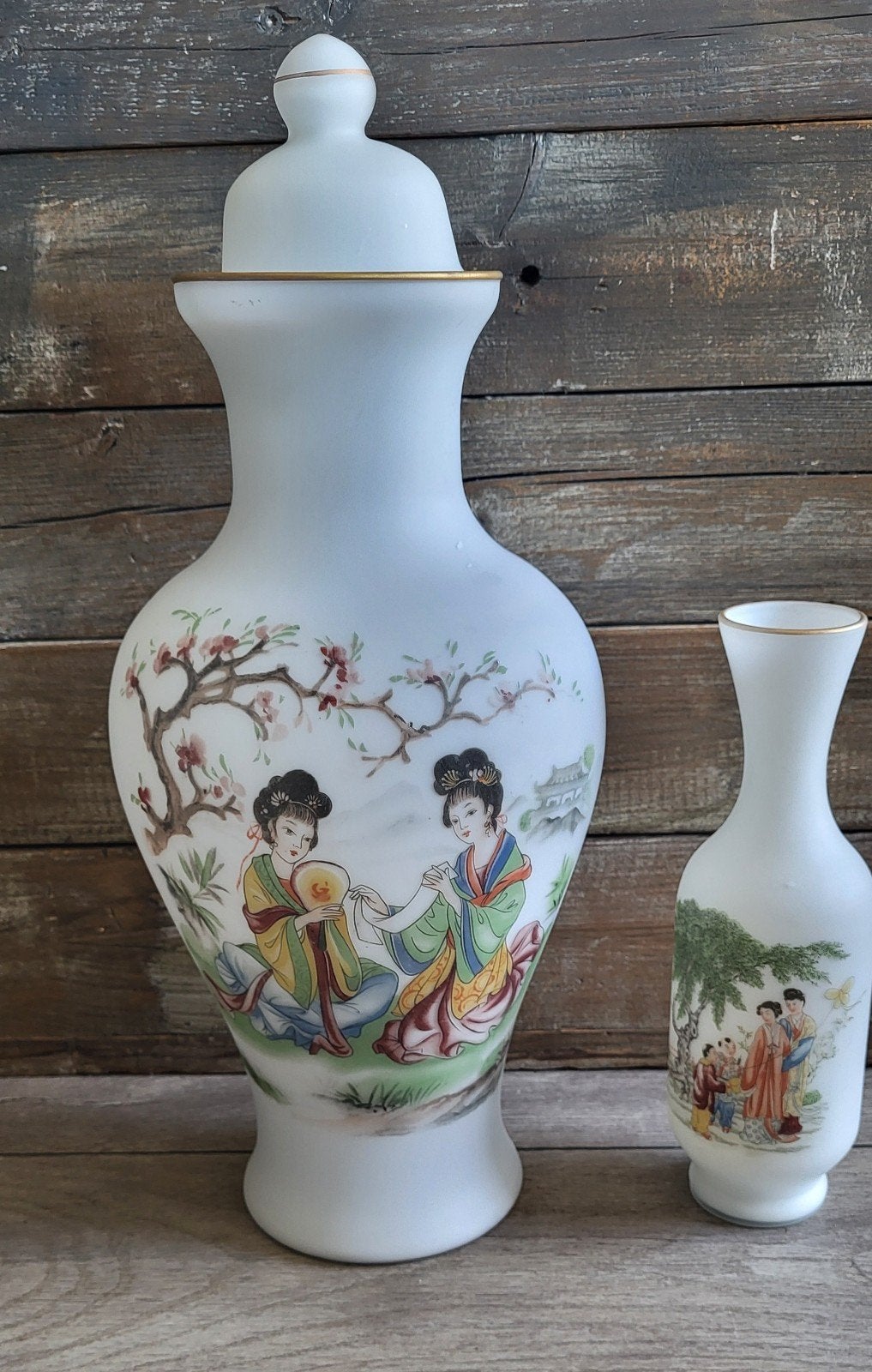 Grote chinese vaas met traditionele afbeeldingen., Ophalen of Verzenden
