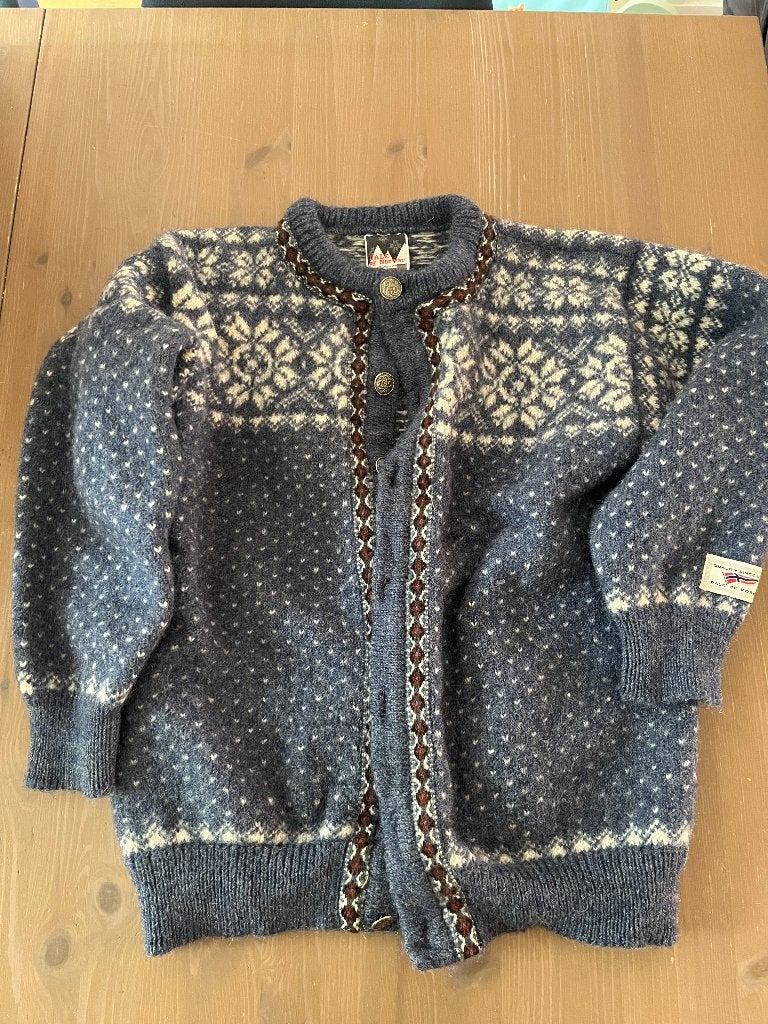 Dale of Nothway vest vintage jaren 70 maat L, Kleding | Dames, Dale of northway, Blauw, Maat 42/44 (L), Ophalen of Verzenden