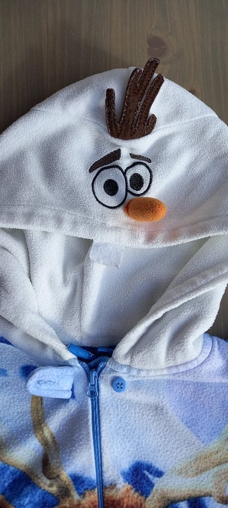 Disney Frozen Olaf rendier Sven onesie maat 134, Kinderen en Baby's, Nacht- of Onderkleding, Disney Frozen, Meisje, Ophalen of Verzenden