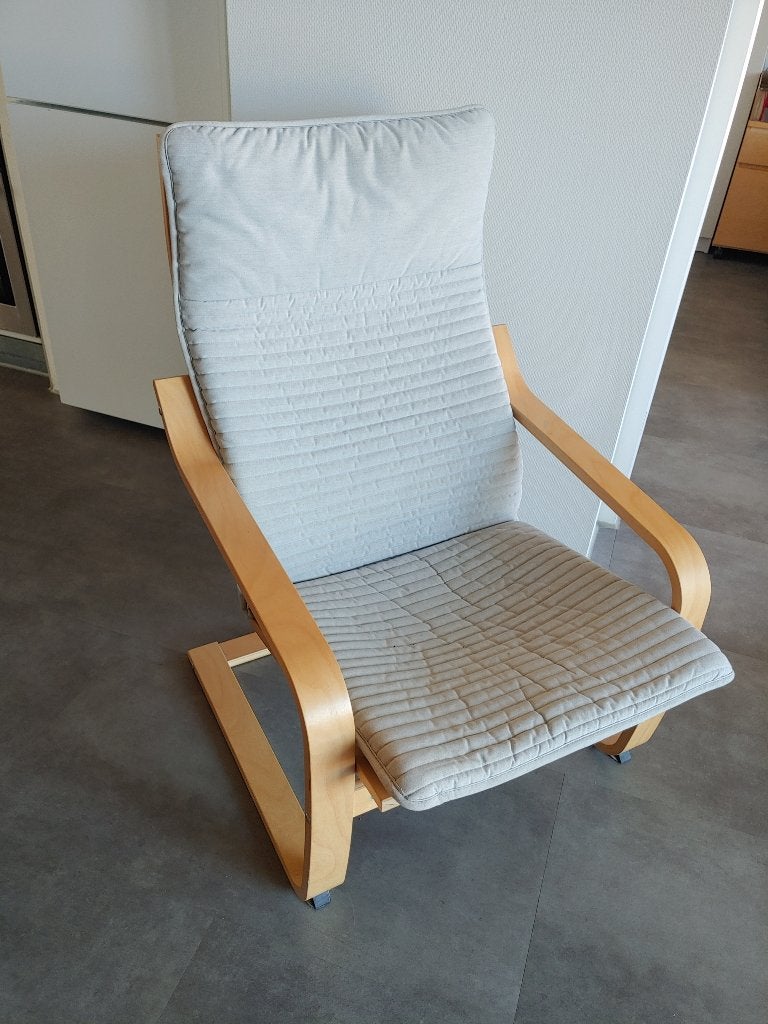 Comfortabele Ikea Poäng fauteuil, Huis en Inrichting, Fauteuils, Ophalen, Gebruikt, 75 tot 100 cm, 50 tot 75 cm