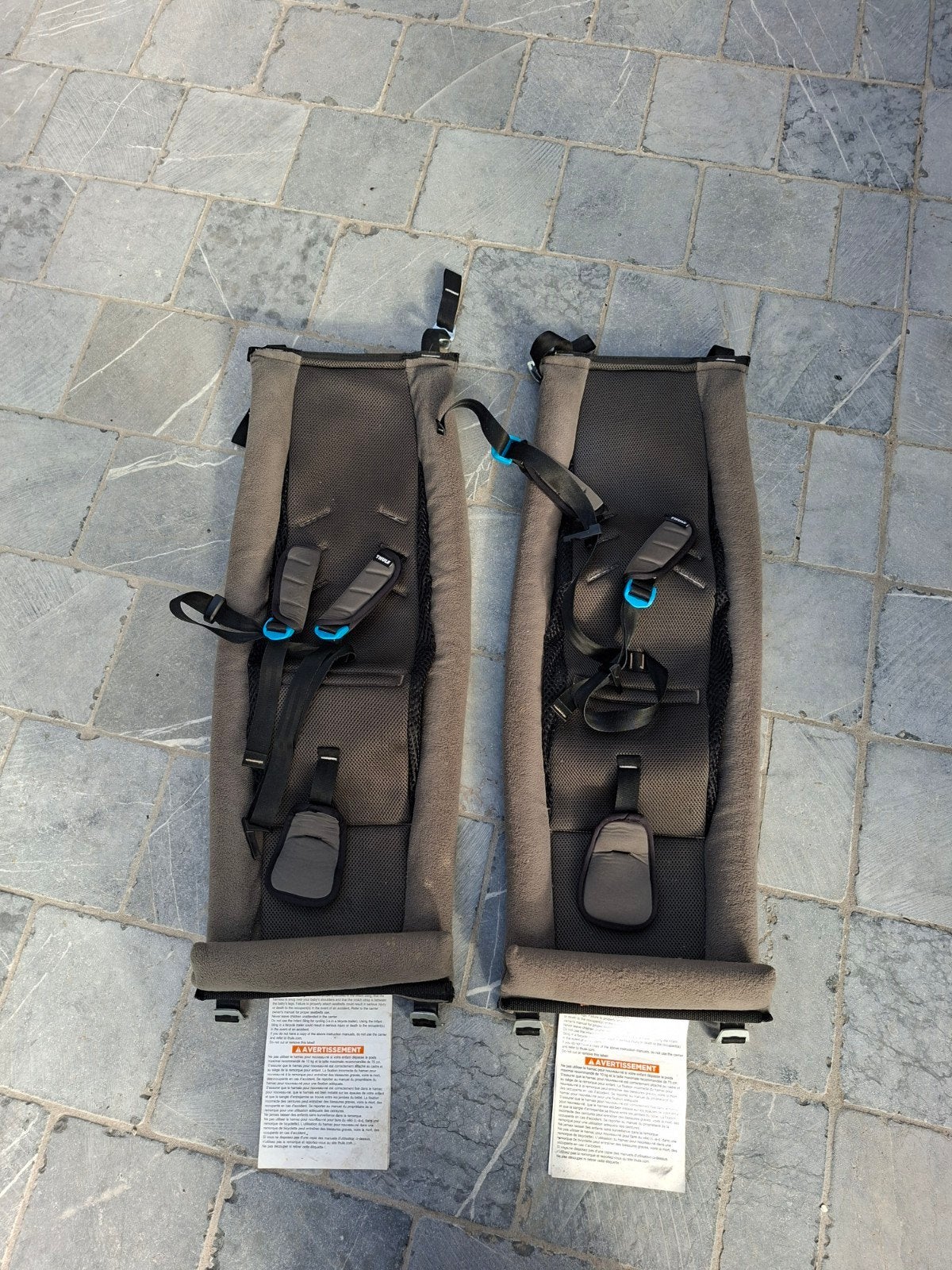 Thule Kinderzitje Inzetstukken (2 stuks) baby sling chariot, Ophalen of Verzenden, 0 t/m 10 kg, Overige merken, Gebruikt