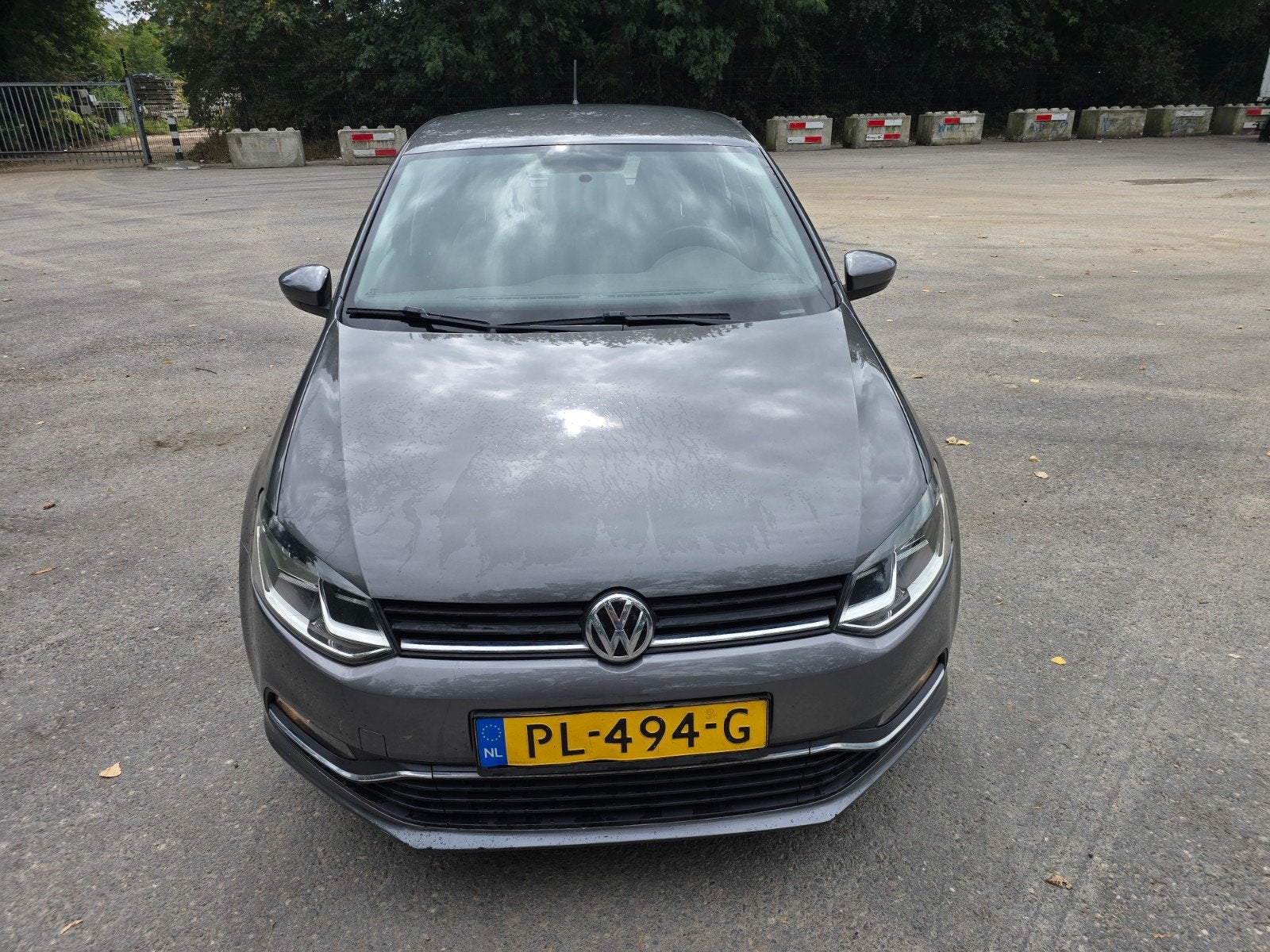 Volkswagen Polo 1.4 TDI 66KW bj 2017 Grijs airco nav., Auto's, Voorwielaandrijving, Stof, 1051 kg, Bedrijf
