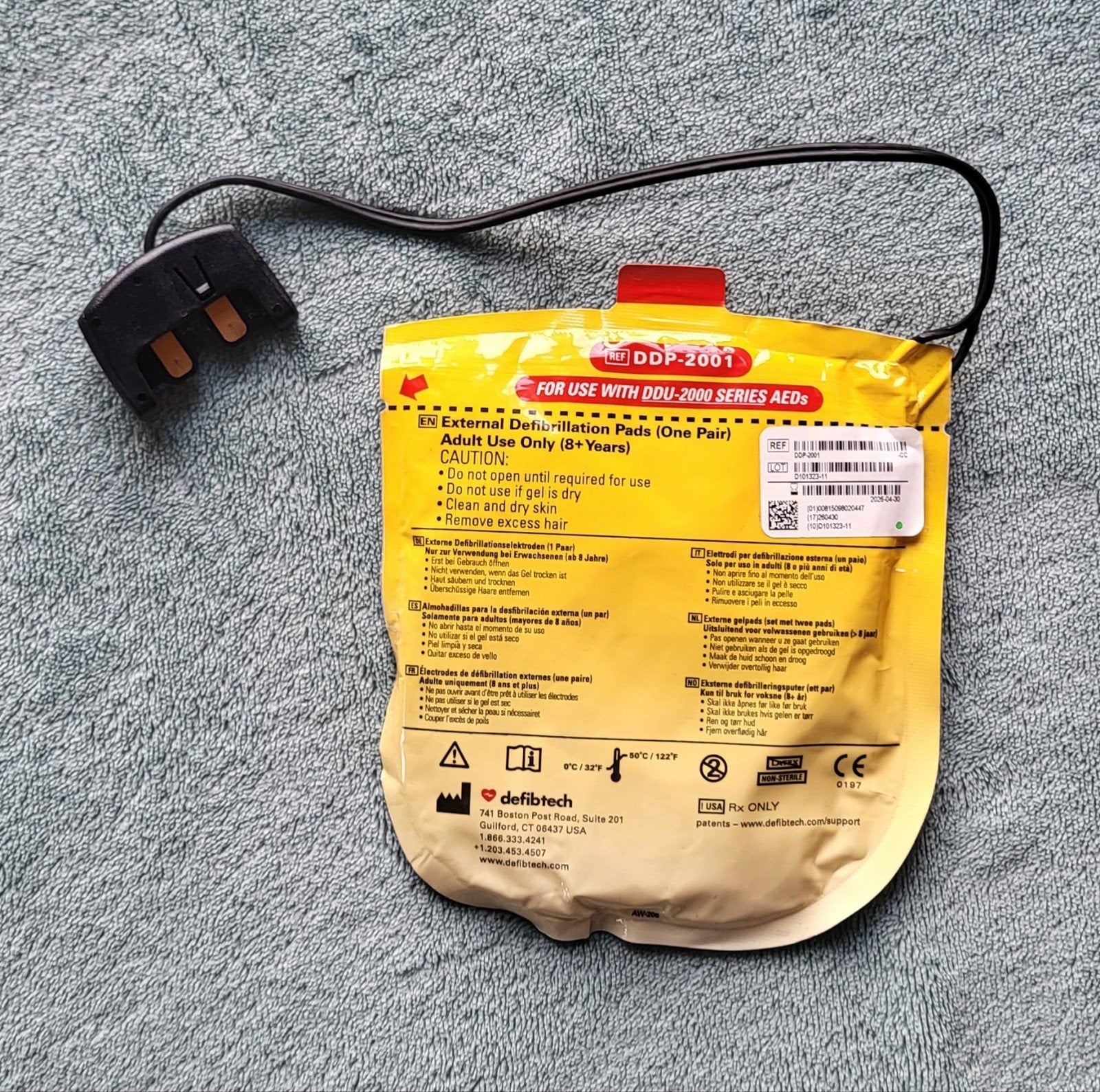 Defibtech Lifeline View AED pads (adults) EHBO BHV  training, Ophalen of Verzenden, Nieuw