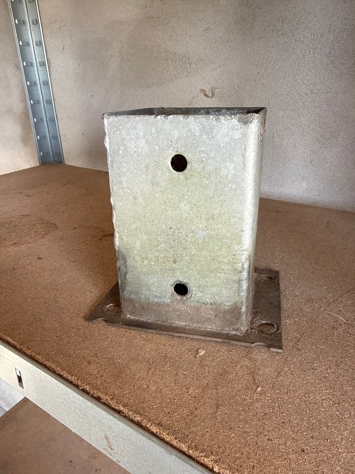 8 Metalen 9x9 paalhouders voor diverse constructies, Ophalen, Gebruikt, Minder dan 50 mm, Overige typen