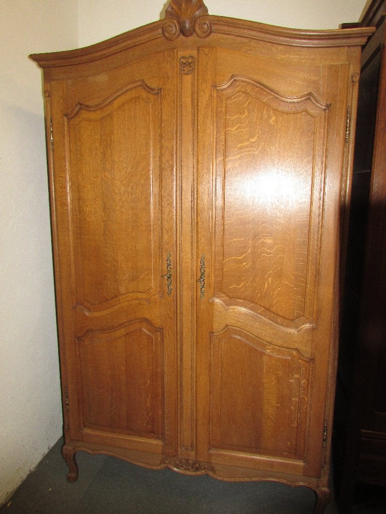 Barok eiken linnenkast kleerkast meidenkast queen anne stijl, Ophalen of Verzenden