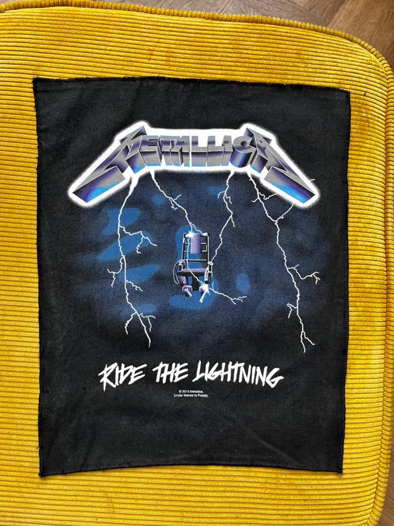 Ride the lightning backpatch, Ophalen of Verzenden, Zo goed als nieuw