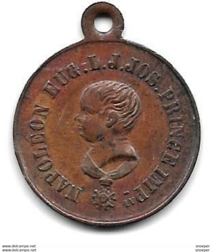 MEDIALLE napoleon III /NAPOLEON EUG.L.J.JOS PRINCE EMP., Verzenden, Frankrijk, Losse munt