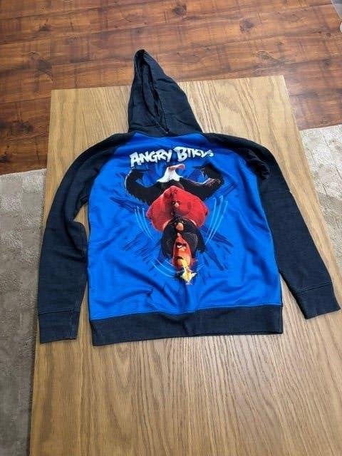 Angry Birds hoodie kids, blauw/zwart, maat 158/164, Gebruikt, Jongen of Meisje, Trui of Vest, Ophalen of Verzenden