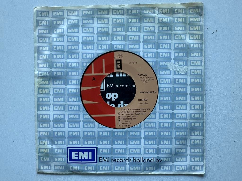 Don McLean - Crying / Genesis (In The Beginning) (Single), Gebruikt, 7 inch, Single, Ophalen of Verzenden