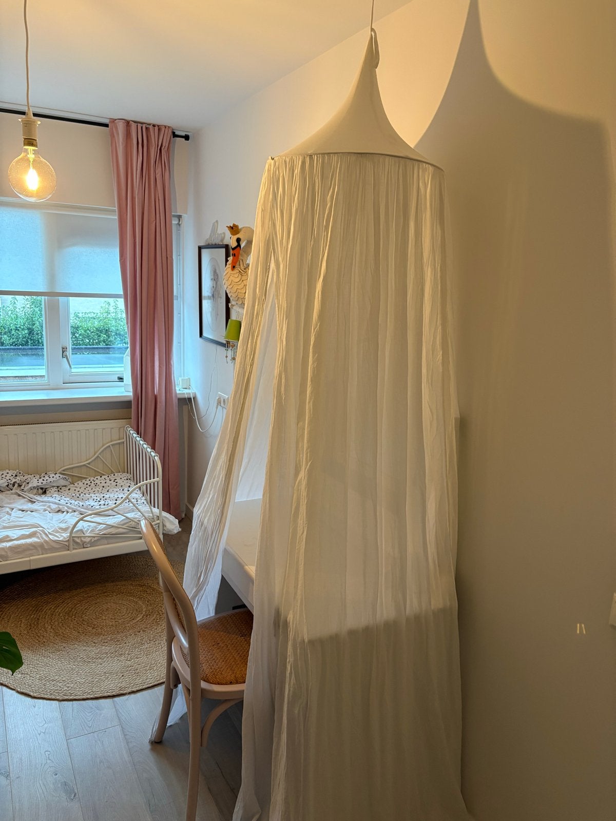Witte klamboe voor kinderbed of speelhoek, Gebruikt, Overige merken, Ophalen of Verzenden, Wit