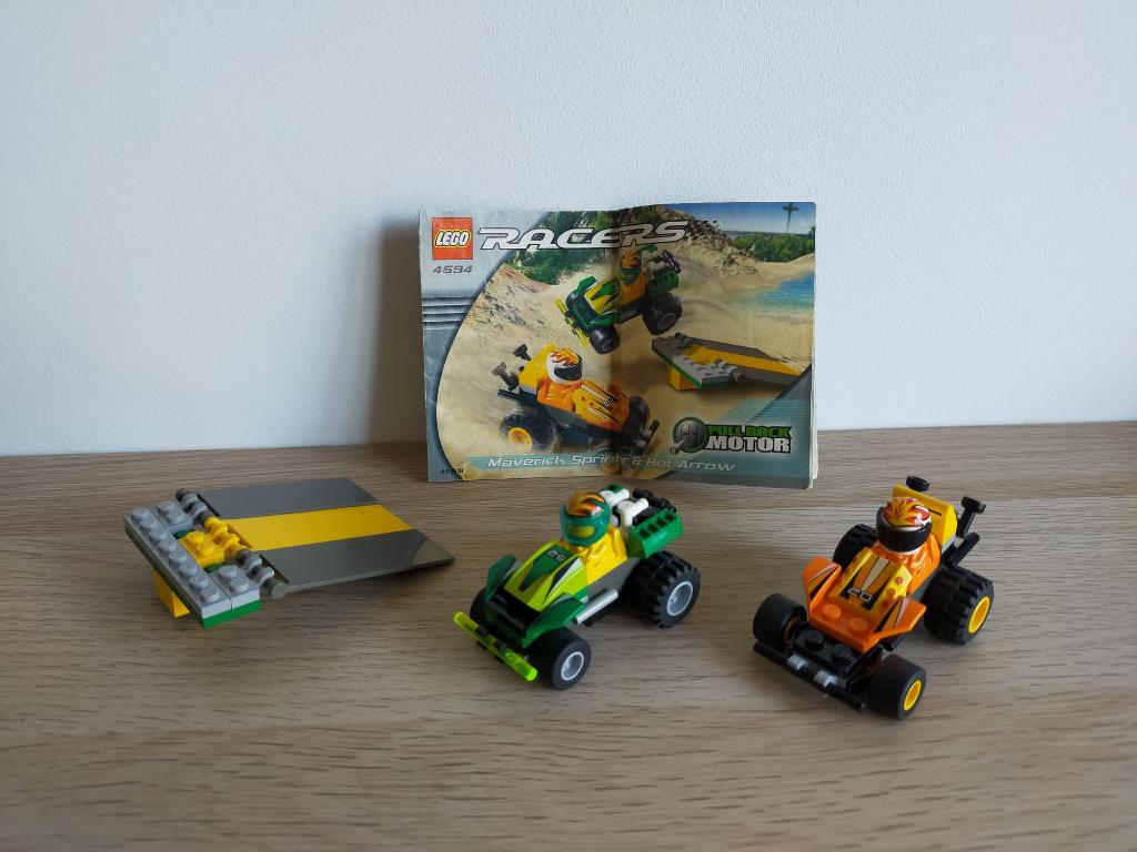Lego Racers Maverick Sprinter & Hot Arrow - Set 4594, Kinderen en Baby's, Speelgoed | Duplo en Lego, Ophalen of Verzenden, Zo goed als nieuw