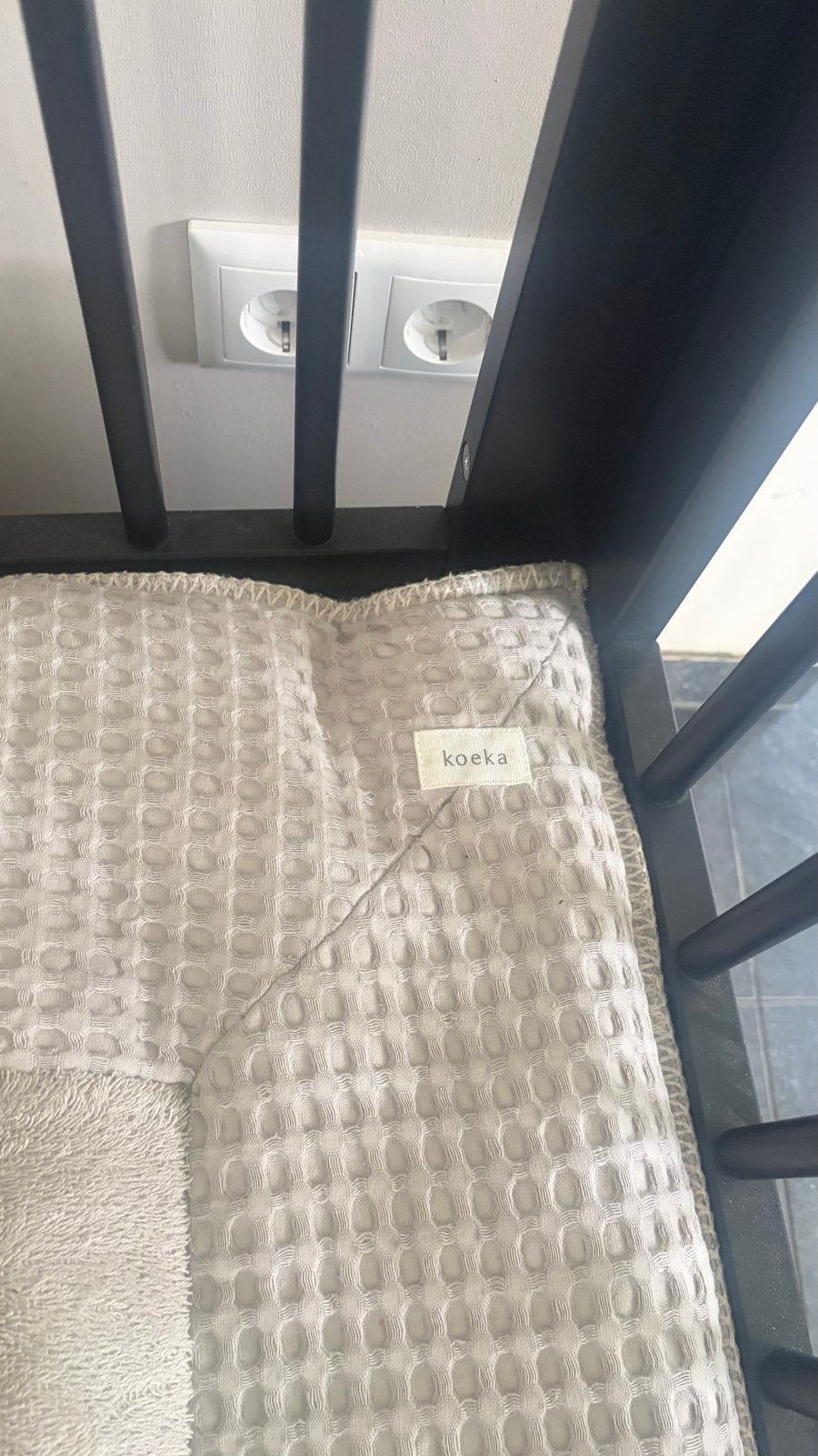 Stevige box met lade en Koeka boxkleed, Kinderen en Baby's, Ophalen, Gebruikt, Vierkant, Boxkleed