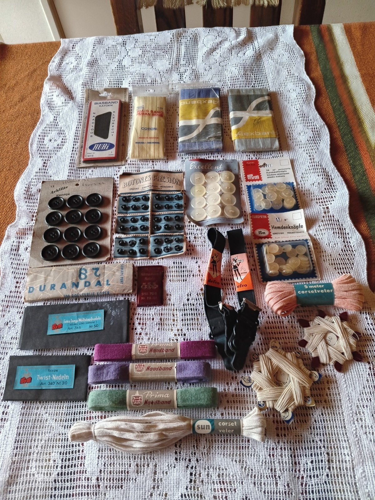 antiek/retro naaispullen, Ophalen of Verzenden