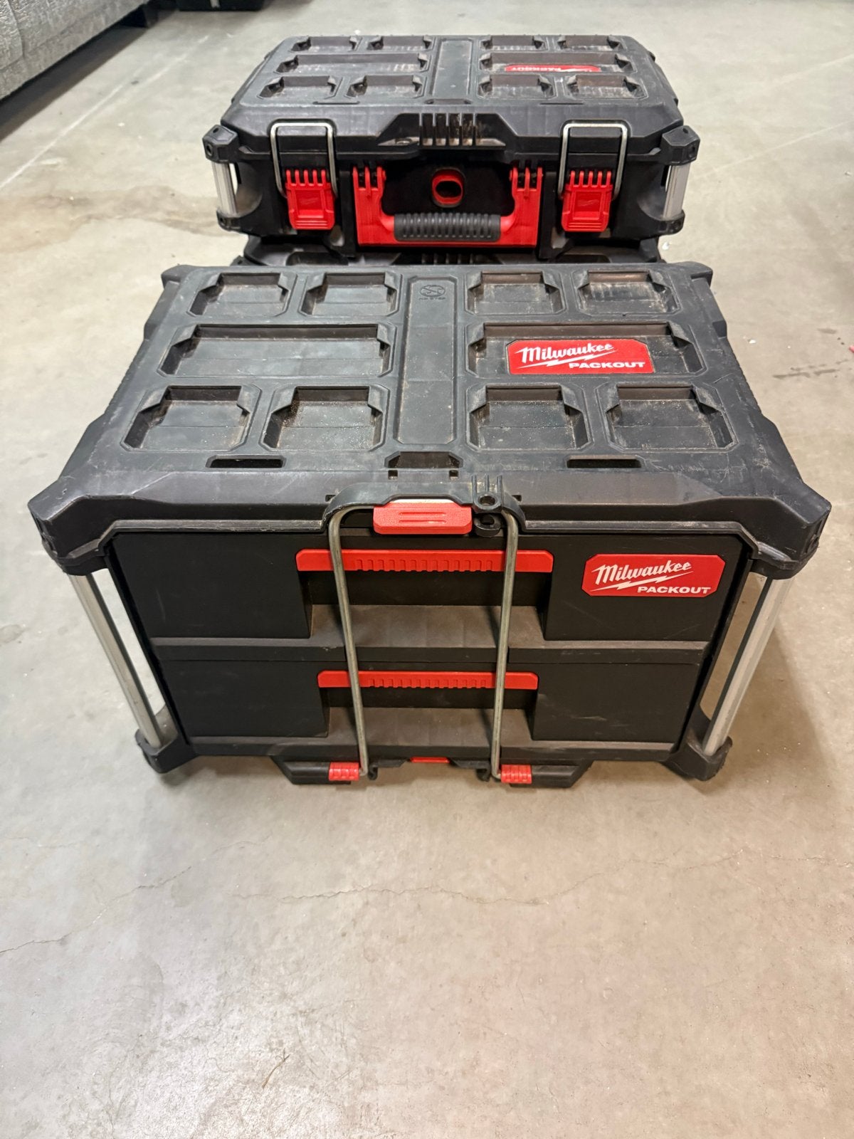 Milwaukee Packout gereedschapskist met lades, Ophalen of Verzenden, Gebruikt
