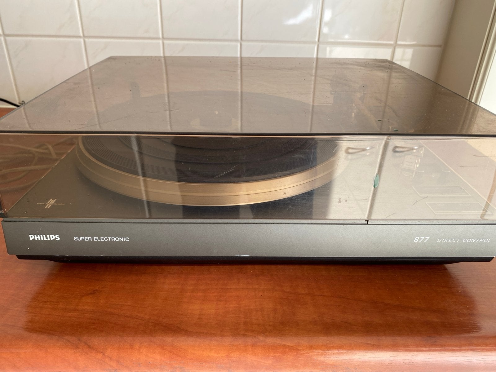 Philips Super Electronic 877 Direct Control Platenspeler, Ophalen, Philips, Gebruikt, Pitch-regelaar