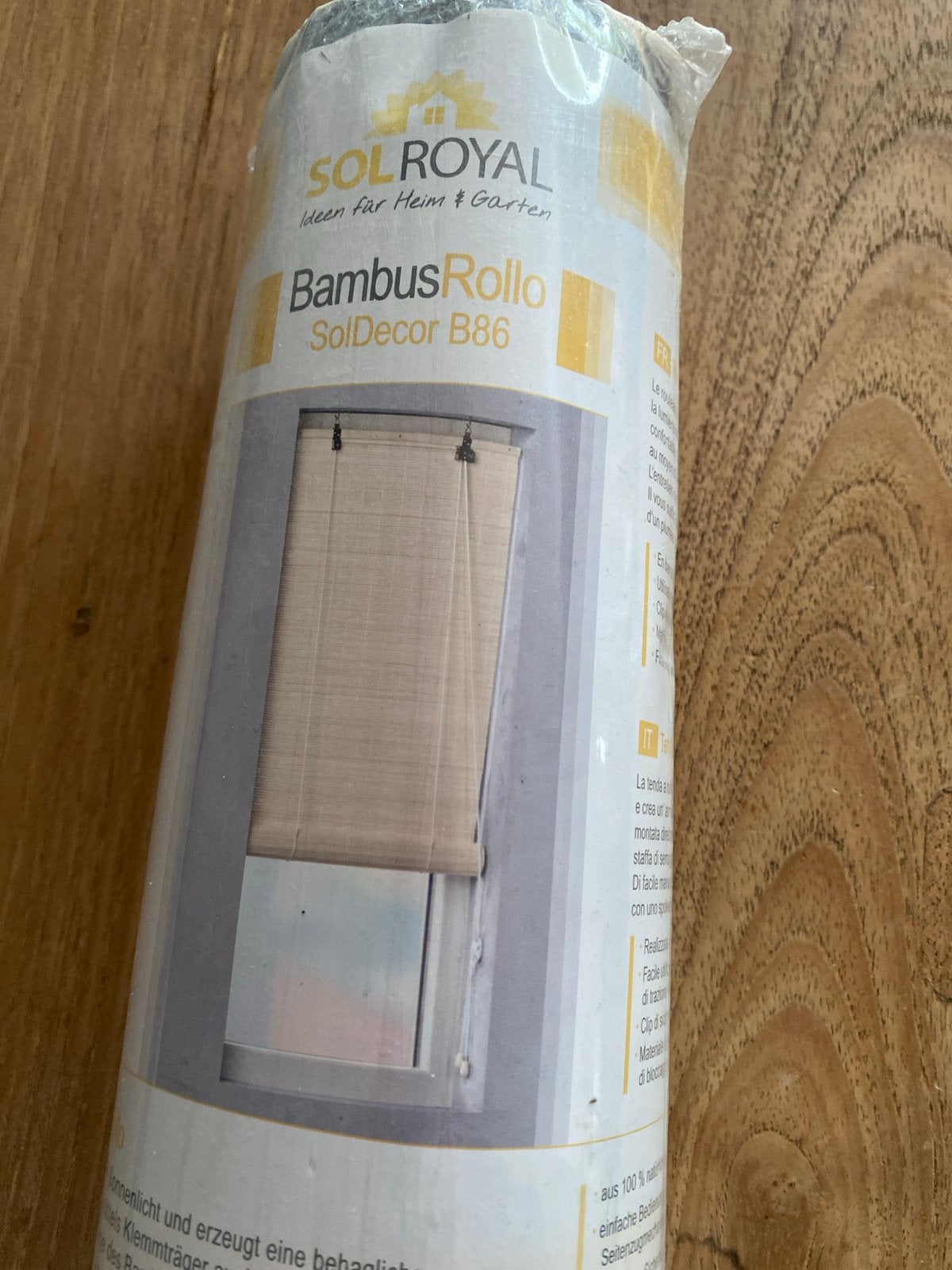 Sol Royal Bamboe Rolgordijn - Bruin 120x160 cm, Ophalen, Overige merken, Bruin, Zonwerend