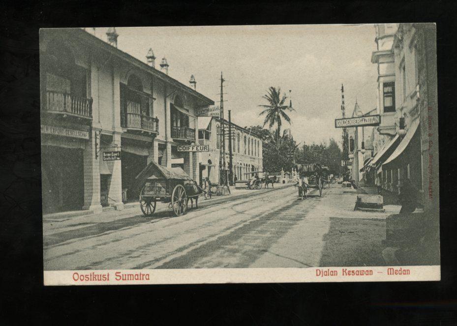 Ned. Indië  1900 Jalan Kesawan Medan Sumatra GOLDENBERG, Ophalen, Voor 1920, Buiten Europa