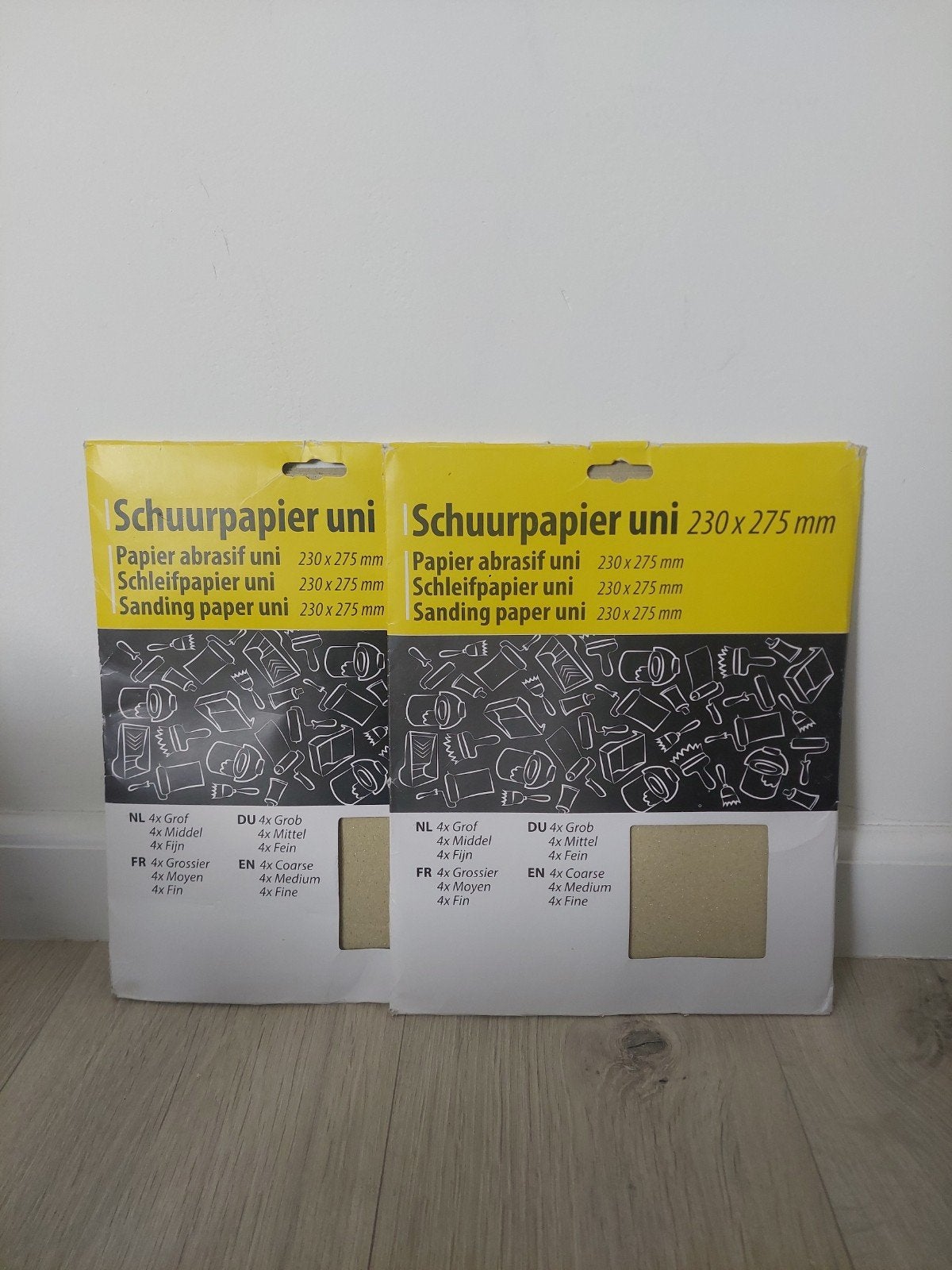 Schuurpapier uni 230x275 mm - Grof, Middel, Fijn, Ophalen