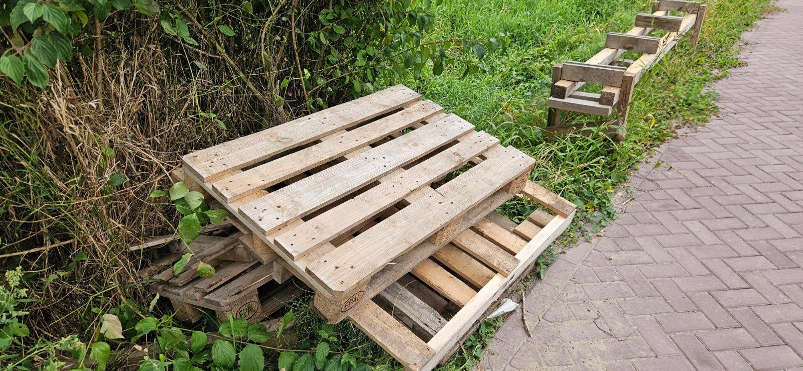Gratis Houten pallets, Doe-het-zelf en Verbouw, Platen en Panelen, Ophalen, Gebruikt, Hout