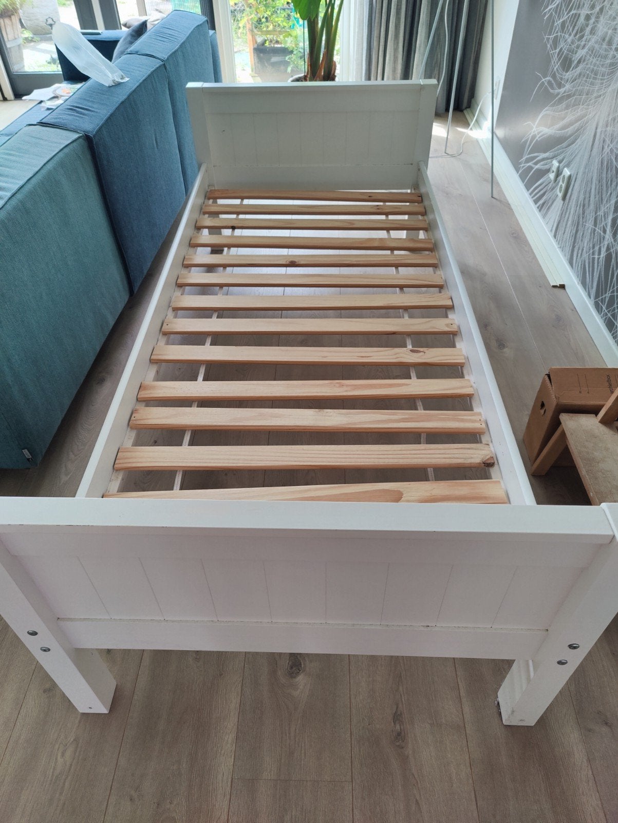 Ikea halfhoogslaper. 90x200cm incl matras, Ophalen, 85 tot 100 cm, Gebruikt, Matras