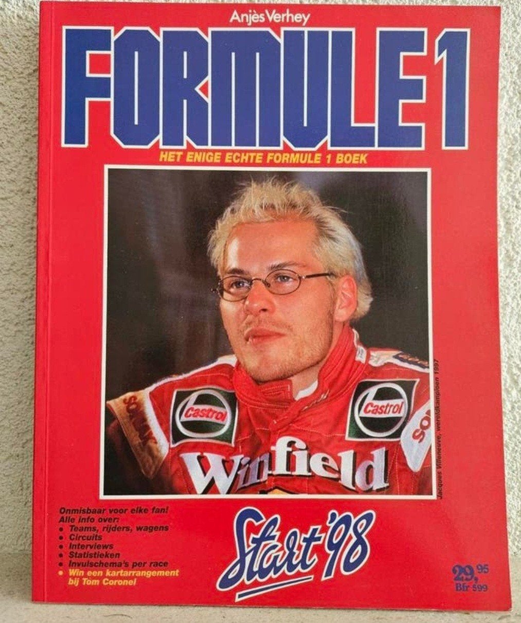 Formule 1 Start '98 Boek, Ophalen of Verzenden, Zo goed als nieuw, Algemeen, Anjes Verhey