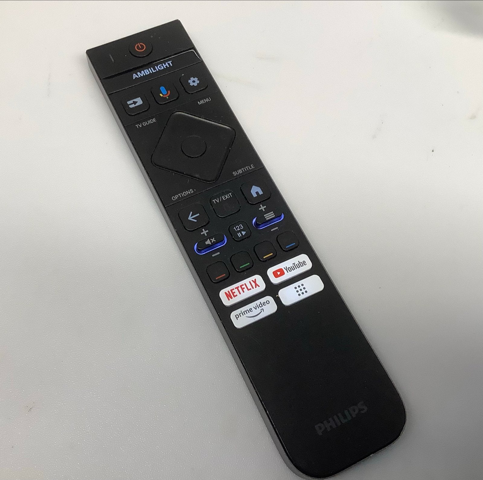 Philips afstandsbediening met Ambilight en spraakbesturing, Tv, Ophalen of Verzenden, Zo goed als nieuw, Origineel
