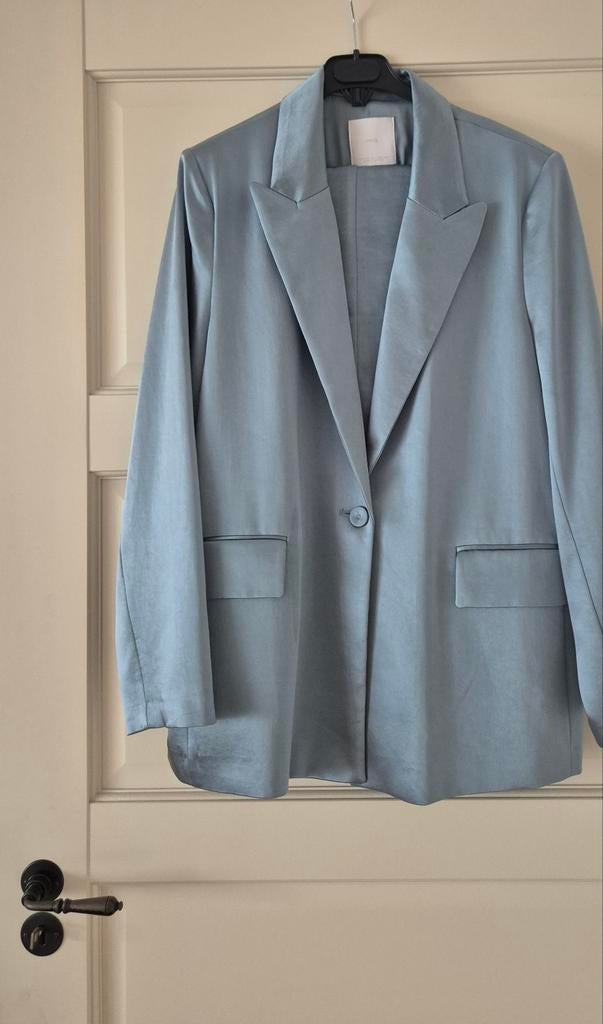 Mango XXL BLAZER, Mango, Blauw, Maat 46/48 (XL) of groter, Ophalen of Verzenden