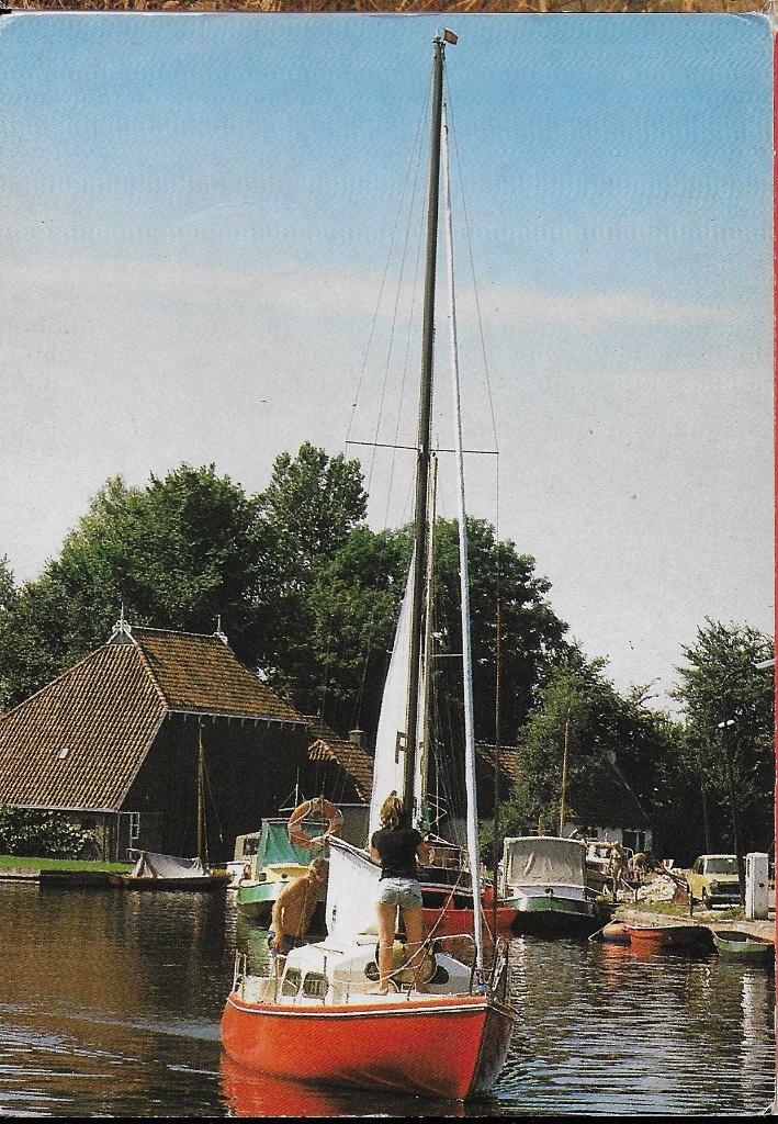 Q2894 Gelopen ansichtkaart Terhorne centrum, Ophalen of Verzenden, 1980 tot heden, Gelopen