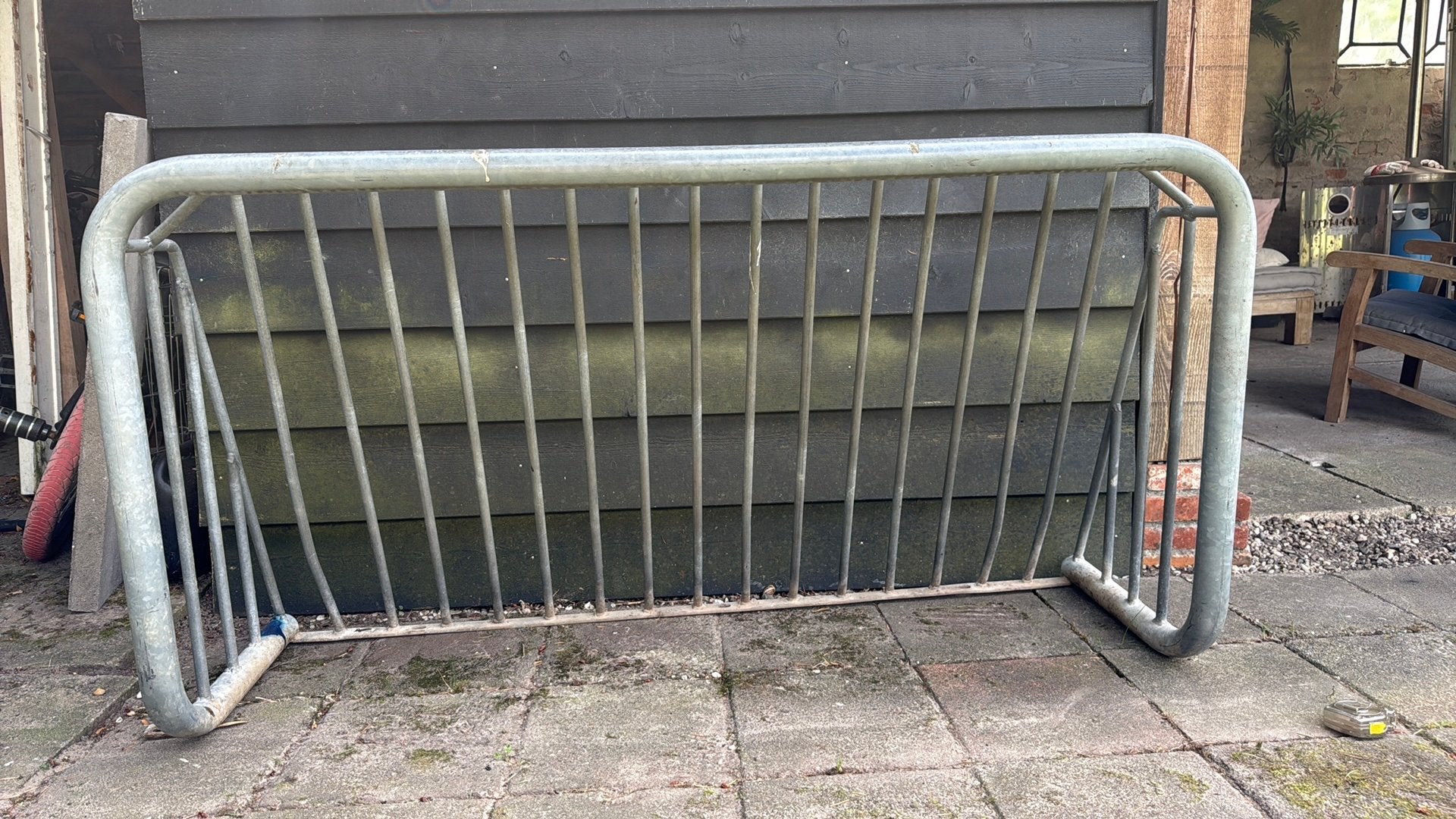 Stalen voetbal goal/ doel - gegalvaniseerd, Maat XS of kleiner, Ophalen, Zo goed als nieuw, Overige typen