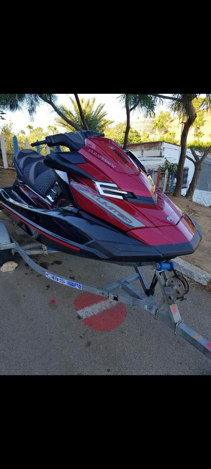 Yamaha SVHO 1800 FX limited edition 12-2018 250 PK, Watersport en Boten, Jetski's en Waterscooters, Ophalen, Gebruikt, Benzine