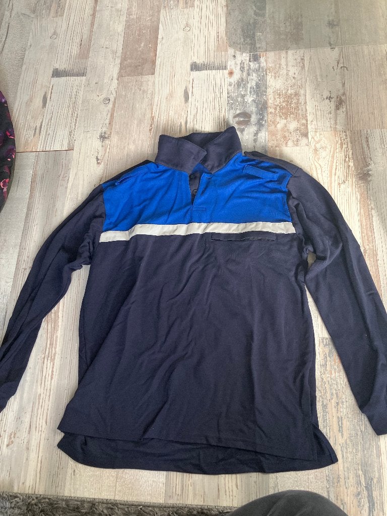 Shirt HTV opleiding maat M, Blauw, Onbekend, Lange mouw, Gedragen